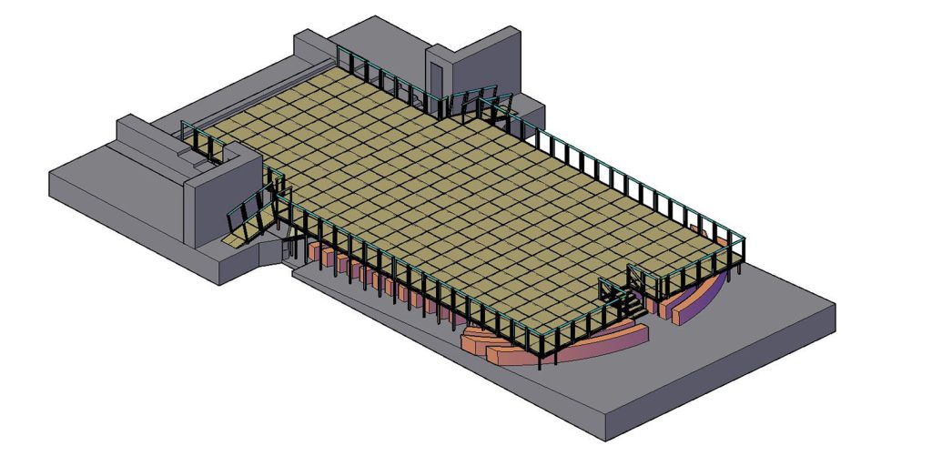 Sumescal – Escenario con cubierta, Alsasua  Montaje y fabricante de tarimas  estructuras espejos escenarios estudios